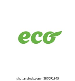 eco logo template design