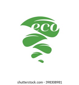 Eco logo template design