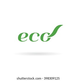 Eco logo template design