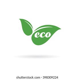 Eco logo template design