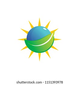 eco Logo Template vector icon illustration design