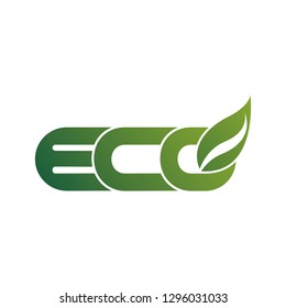 Eco Logo Vector Stock Vector (Royalty Free) 1296031033 | Shutterstock