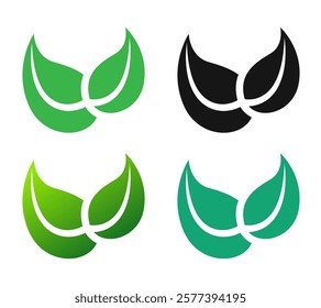 ECO logo. Vector clipart isolated on white background.