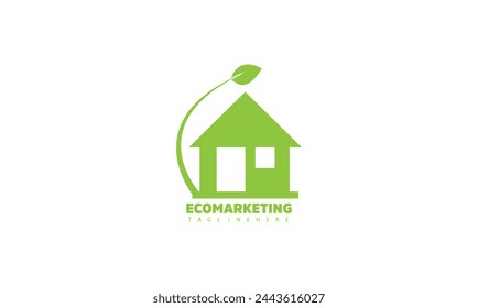 Eco logo vector gráfico , Etiquetas orgánicas. Ilustración vectorial de elementos de productos naturales.