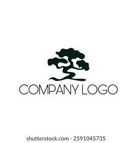 eco logo with wood vector illustration