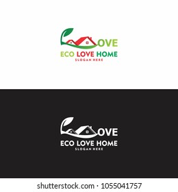 Eco Love Home Logo in vector