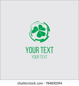 Eco love logo concept