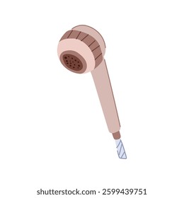 eco low flow showerhead cartoon. friendly efficient, bathroom reduce, environment sustainable eco low flow showerhead sign. isolated symbol vector illustration
