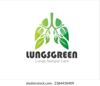 eco lungs green logo designs for medical fresh logo and health consult