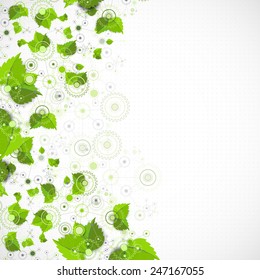 Eco manufacture abstract technology background. Vector