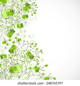 Eco manufacture abstract technology background. Vector