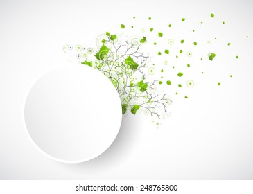 Eco manufacture abstract technology background. Vector