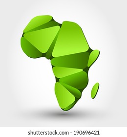 eco map of Africa. eco map concept