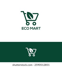 Eco mart logo design template