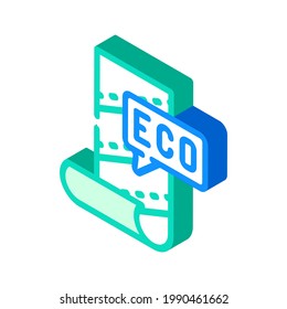 eco material for renovation isometric icon vector. eco material for renovation sign. isolated symbol illustration