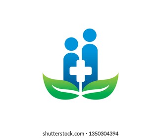 Eco Medic Logo Template, Icon, Symbol - Vector