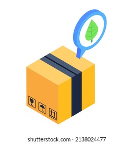 Mensaje ecológico, descarga de iconos isométricos de moda

