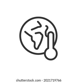 Icono de línea mínima ecológica. Diseño de símbolo de trazo web. Señal ecológica aislada en un fondo blanco. Icono de línea Premium.