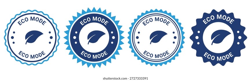 Öko-Modus Energieeinsparung Umwelt Produkt Feature Badge