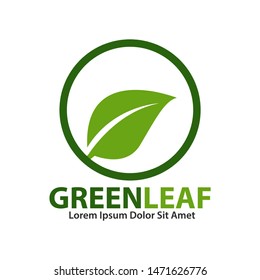 Eco Modern Concept Logo Design Template. Green leaf vector illustration