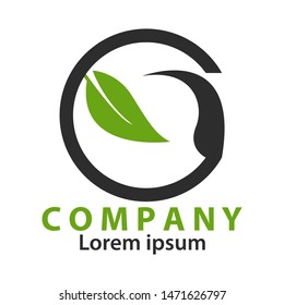 Eco Modern Concept Logo Design Template. Green leaf vector illustration