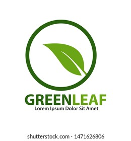 Eco Modern Concept Logo Design Template. Green leaf vector illustration