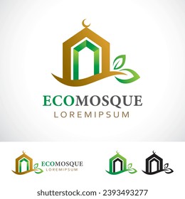 Eco Mosque Logo Design Template