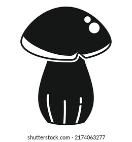 Eco Mushroom Icon Simple Vector. Organic Farm. House Industry