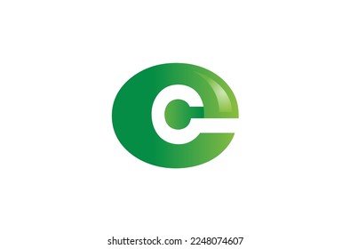 Eco Natural Letter E Green Leaf Logo Vector Symbol Design Illustration