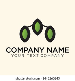  Eco Natural Organic Logotype concept icon
