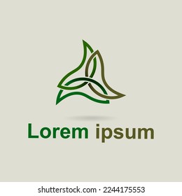 Eco Natural Organic Logotype concept icon