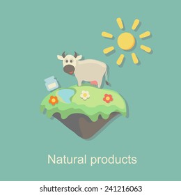 eco natural product bio design vector  illustration