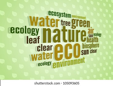 eco natural tagcloud