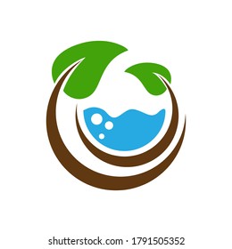 Eco and nature concept vector elements design. You can use it for logos, signs, icons, illustrations, t shirts, branding, merchandise, posters, prints or other media purpose