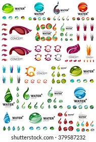 Conceptos de naturaleza ecológica, conjunto de iconos vectoriales