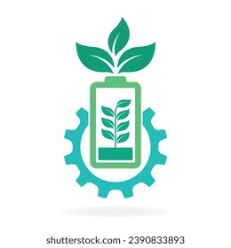 eco nature energy icon concept