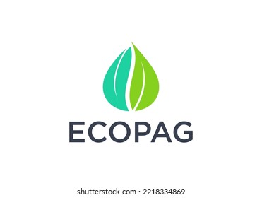 eco nature environmental logo design