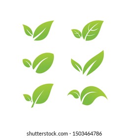 eco, nature and leaf logo inspiration