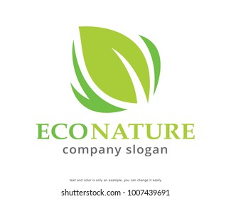 Eco Nature Logo Template Design Vector, Emblem, Design Concept, Creative Symbol, Icon