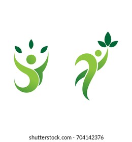 eco nature people life logo