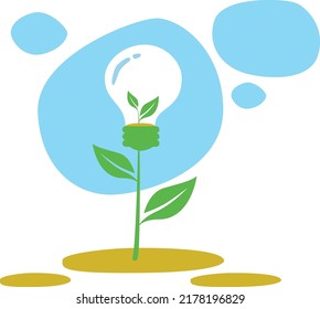 Ilustración vectorial Eco new energy almp 