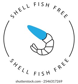 Eco Ocean Shellfish Friendly Vektor Icon Design