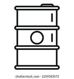 Eco oil barrel icon outline vector. Digital home. Digital care