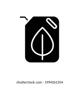 Eco Oil Filled Icon Vector Illustration