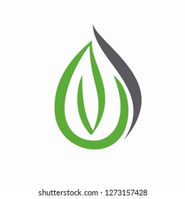 Eco Oil Vector Logo