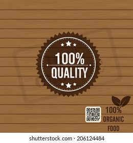 Eco Organic food Stamps - Illustration