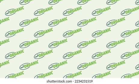 Eco organic leaf seamless pattern