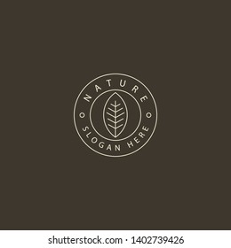 Eco Organic Logo Design Vector