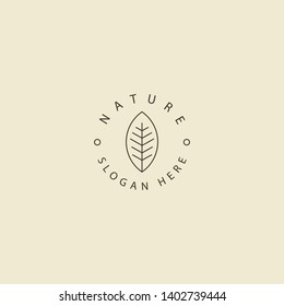 Eco Organic Logo Design Vector