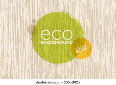 Eco Organic Vector Background With Outstanding Cane Texture
